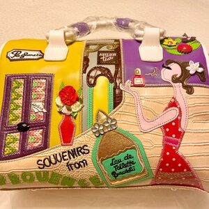 NWT Beautiful Decorated Women’s Handbag with Dustbag